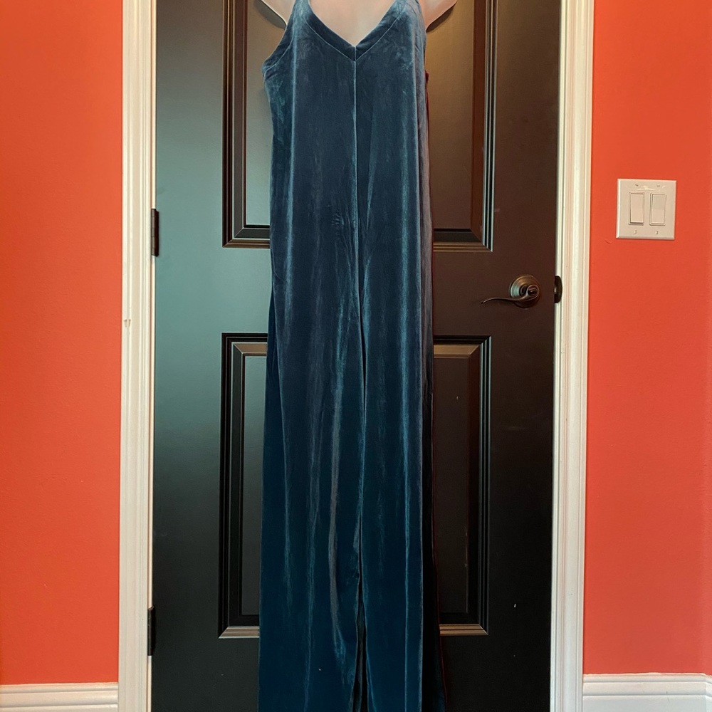 Natural Life Boho Velour Jumpsuit size M/L